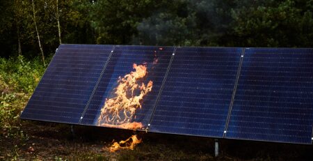 pożar instalacji fotowoltaicznej