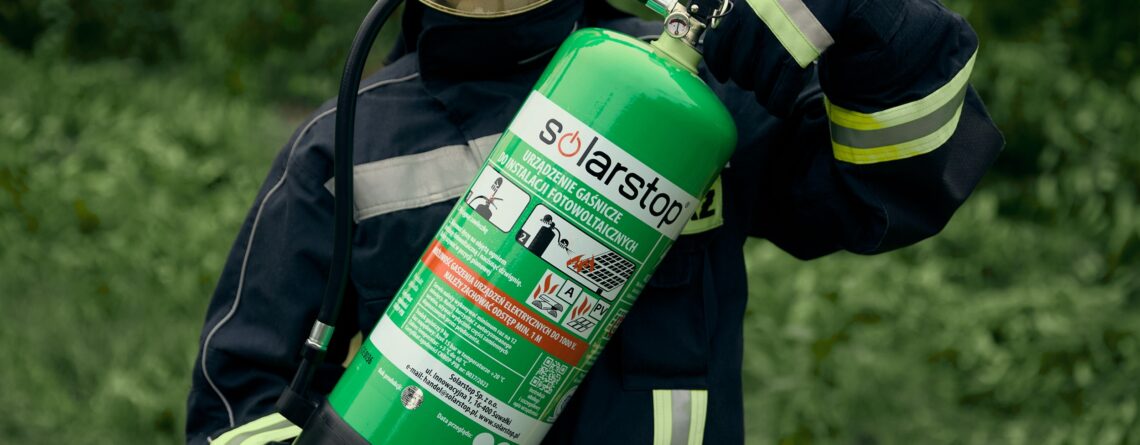 Gaśnica do paneli fotowoltaicznych